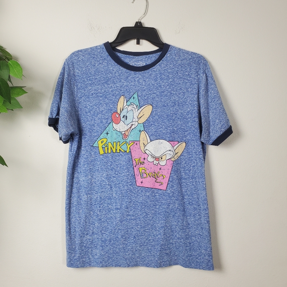 Vintage retro Pinky and the Brain Tee Warner Brothers Bros Men's Size Medium
